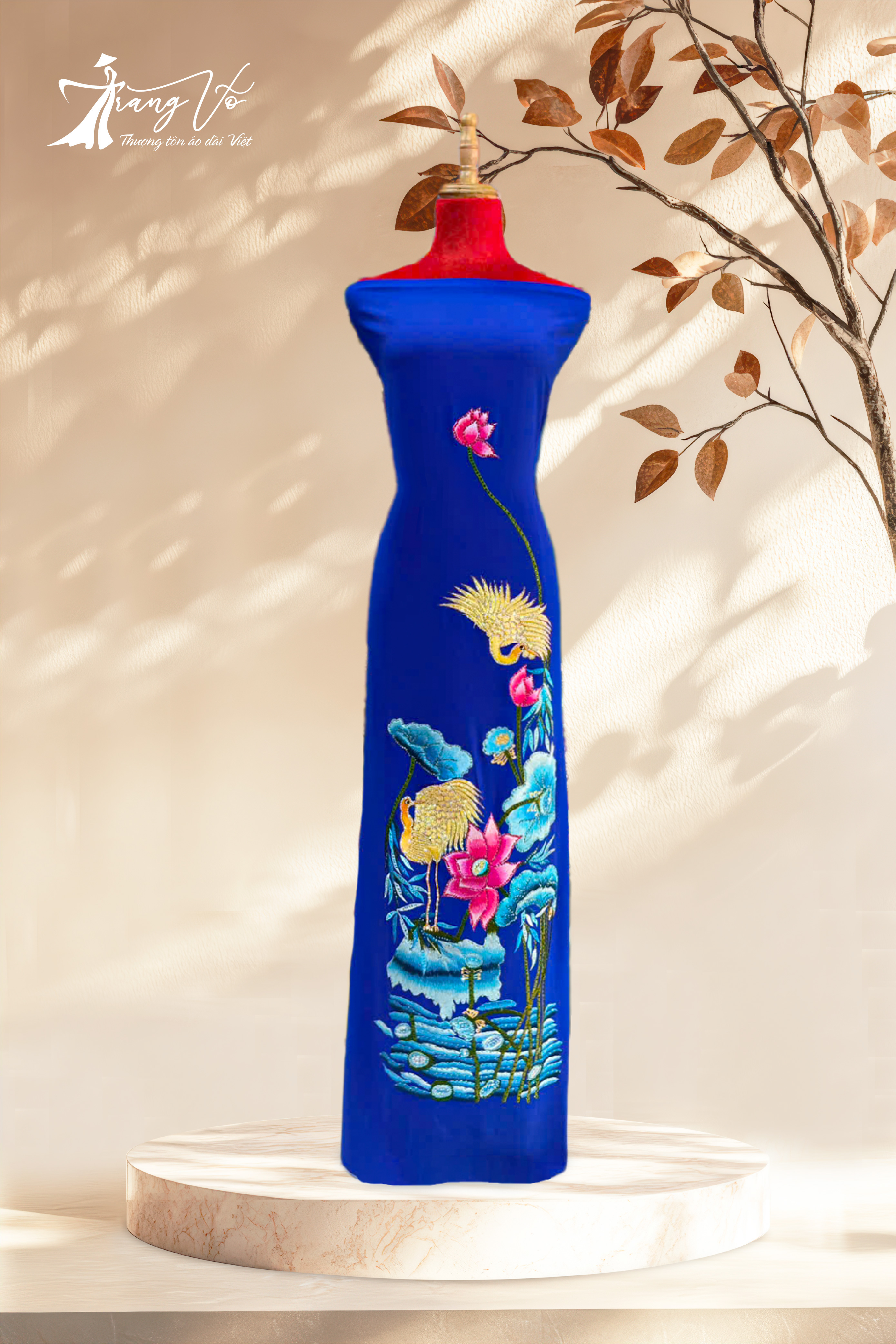 LEN Ý THÊU ÉP ĐÁ SWAROVSKI CAO CẤP #03112414